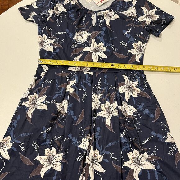 CHARMYI Dress XL for Women Casual Floral Party Swing A-Line Stretch Flowy - Picture 7 of 11